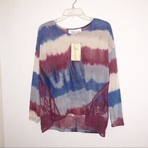 Vintage Havana Tie Dye Knit Crochet Top